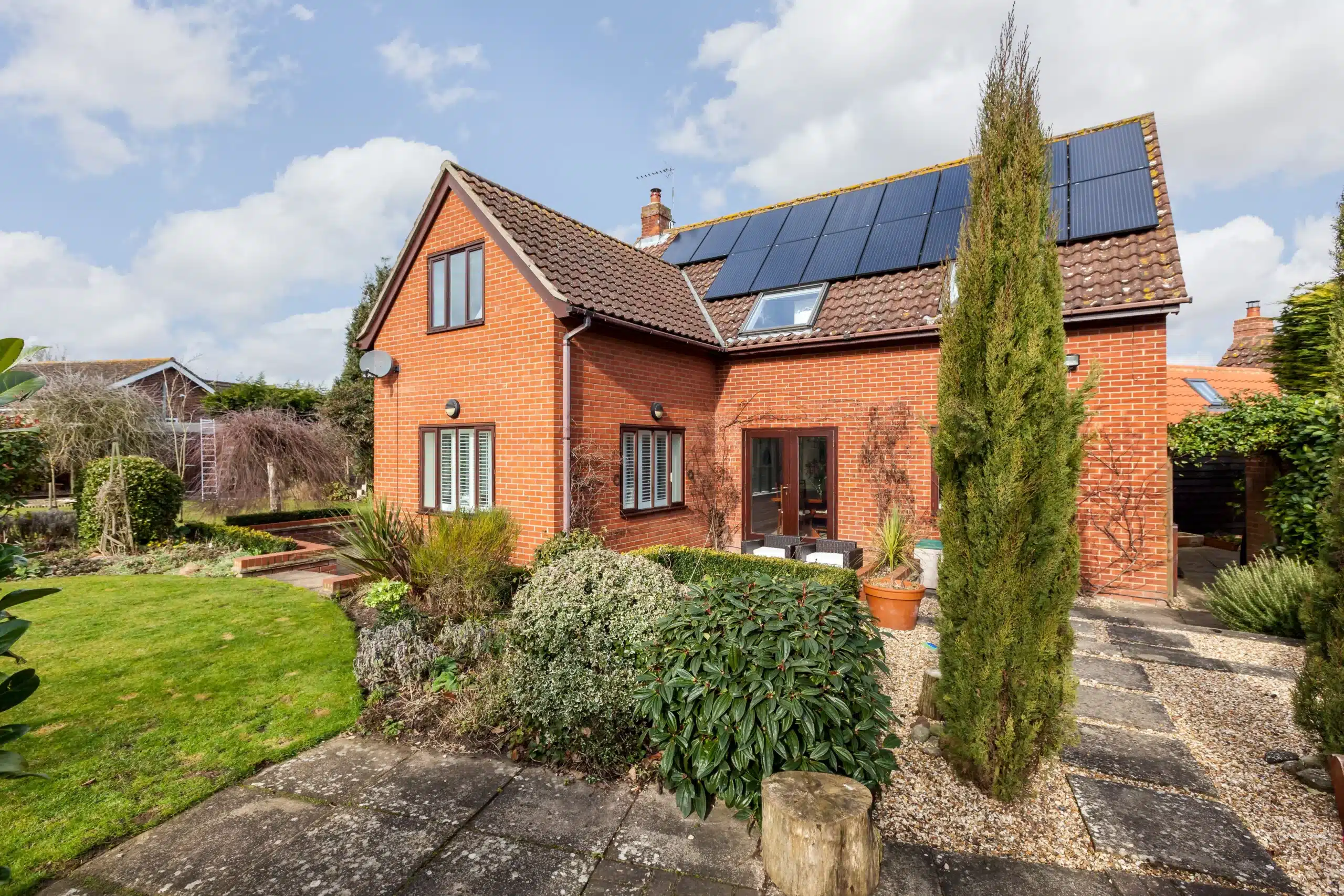 solar panel on UK home