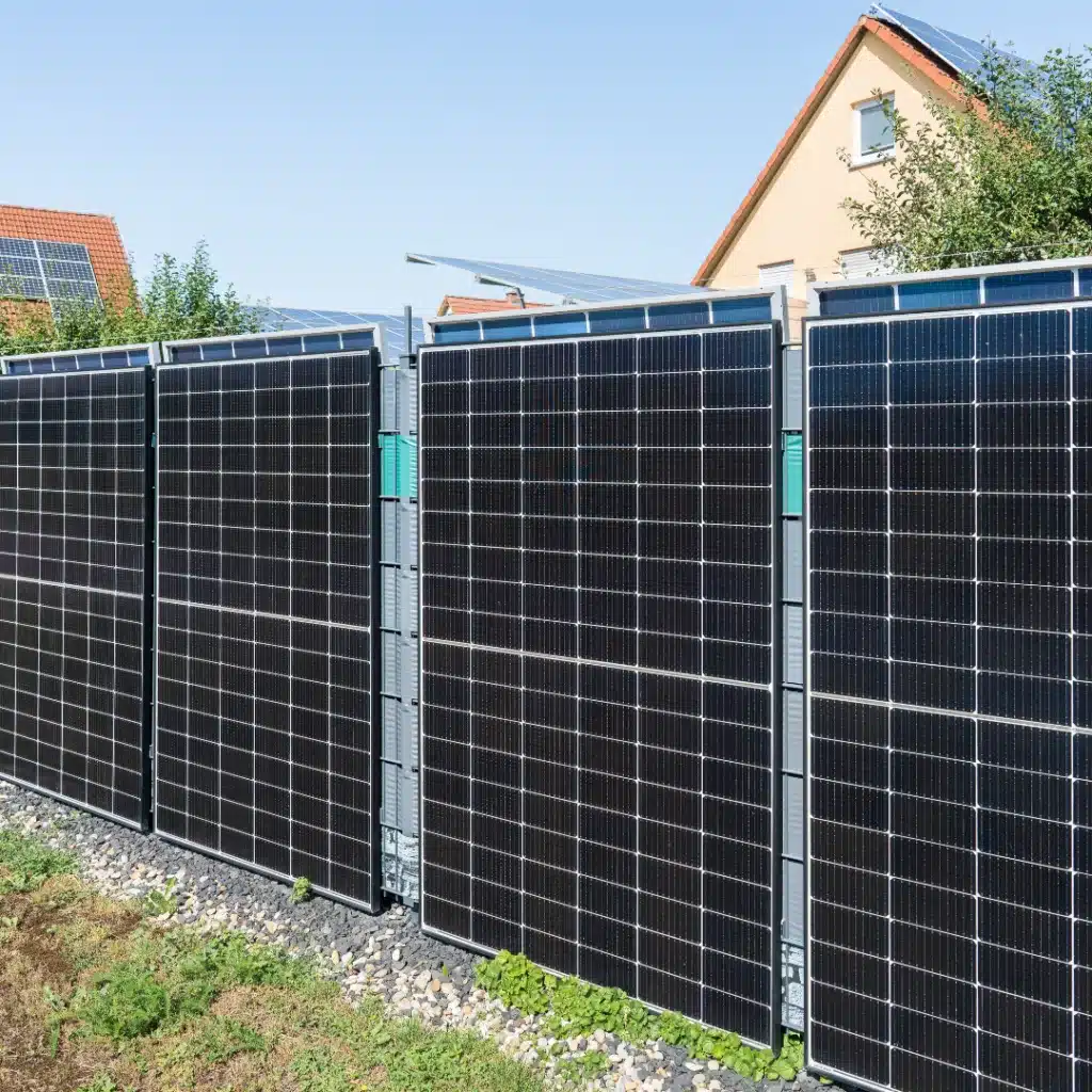 Is Plug-In Solar Legal in the UK? 8 Solar panels on fence in garden